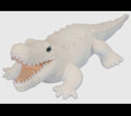 12” white alligator stuffy