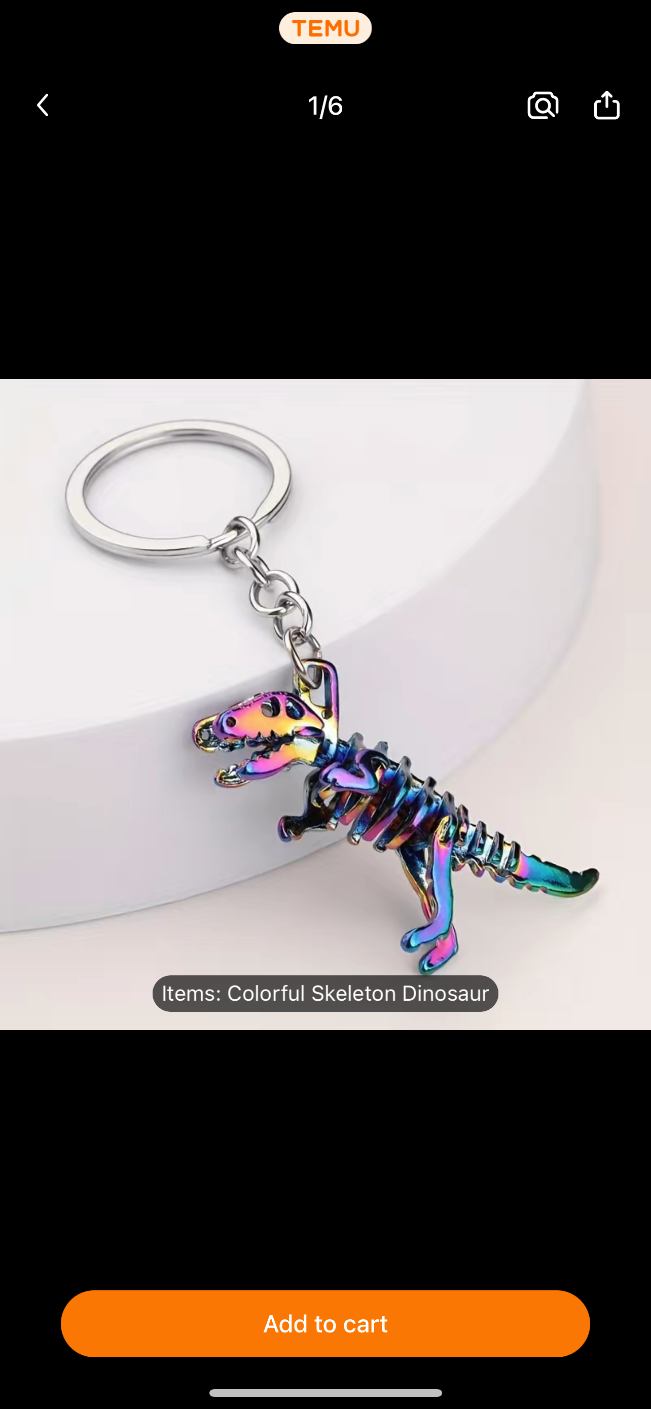 Dino keychain