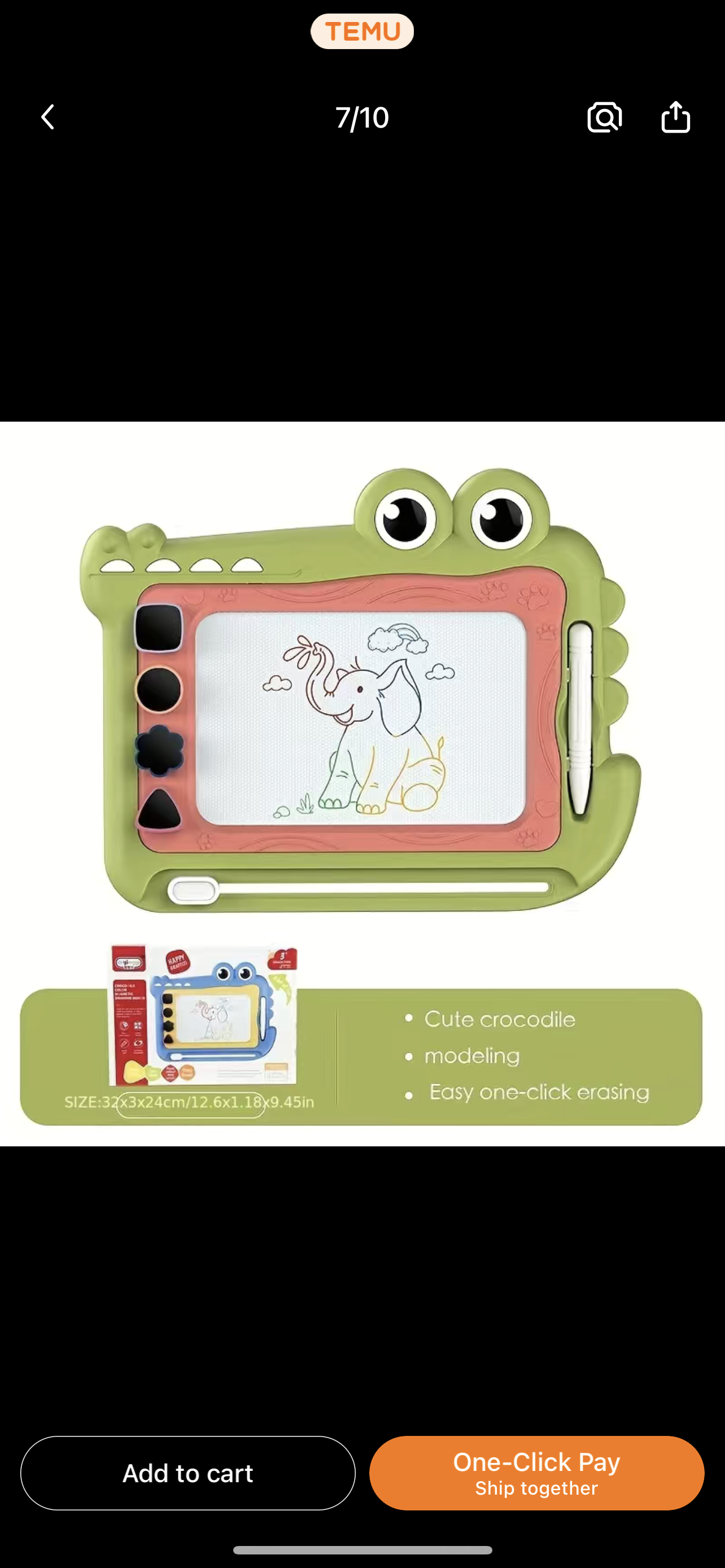 Crocodile Magnetic drawing Board