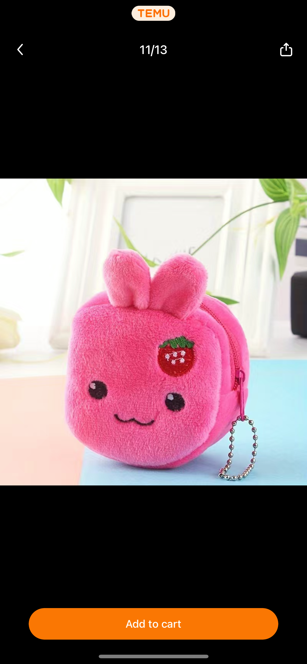 Frog keychain coin purse