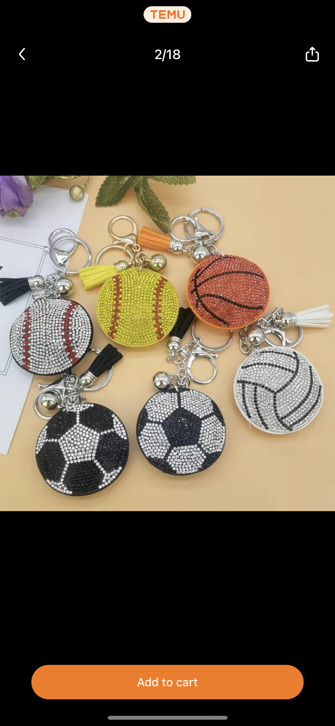 Sports keychains