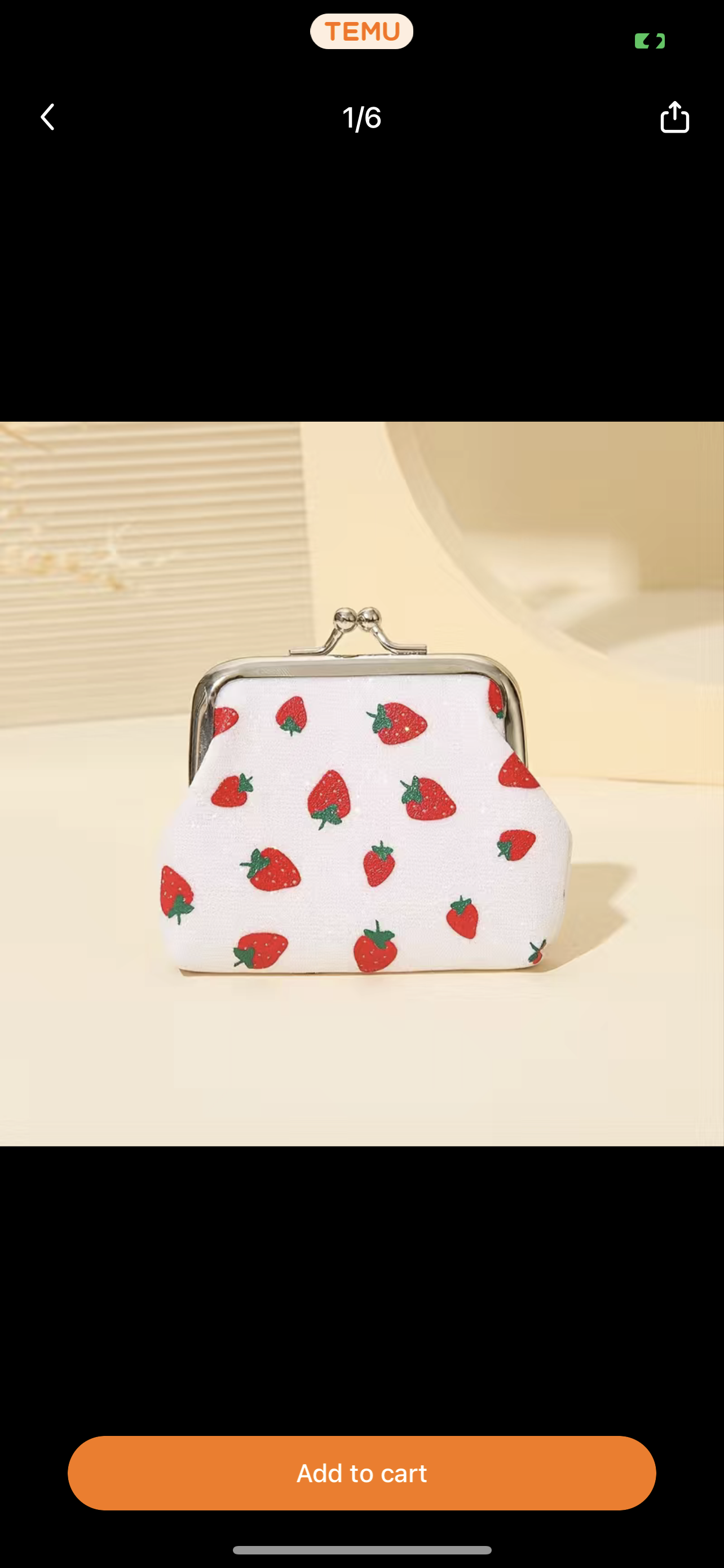 Strawberry coin purse