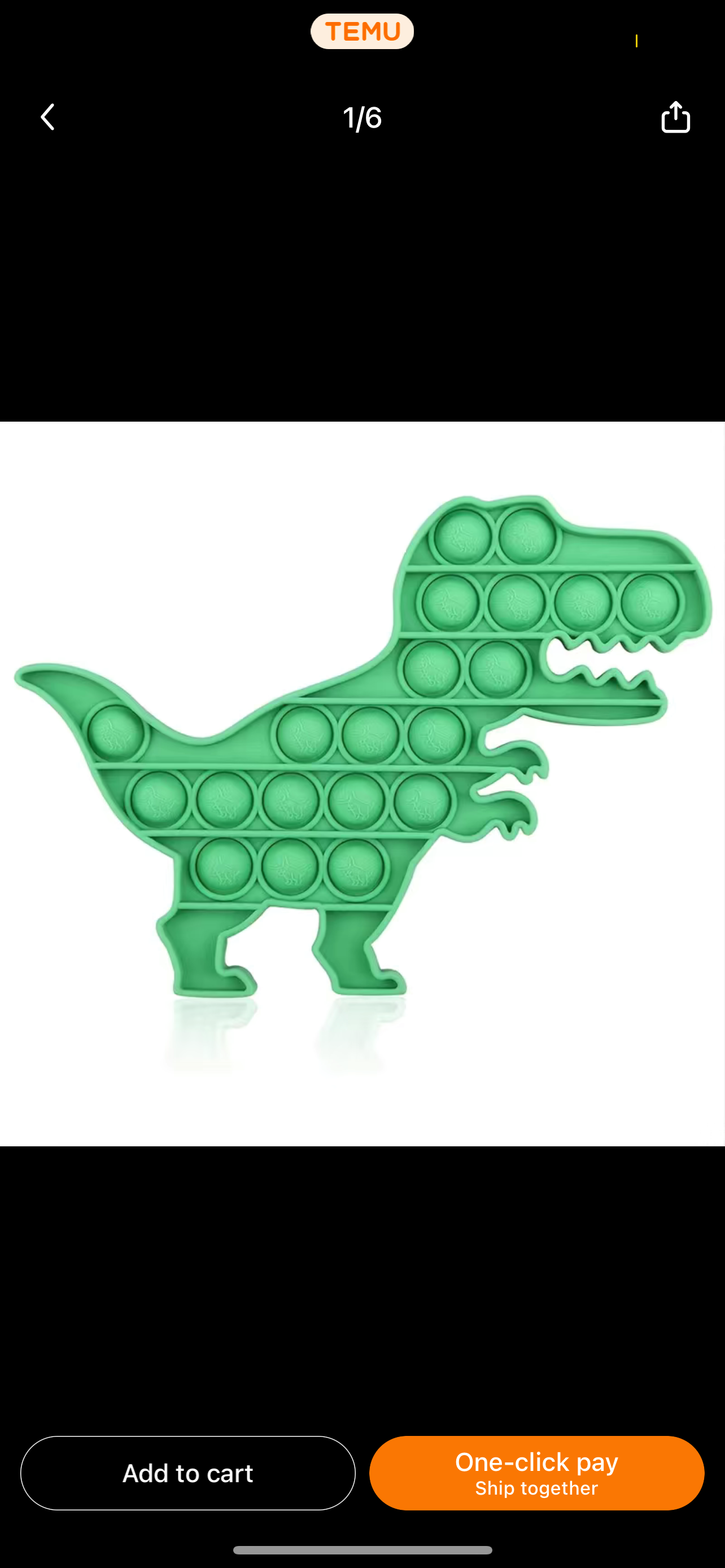 Dino/frog/crawfish pop-it