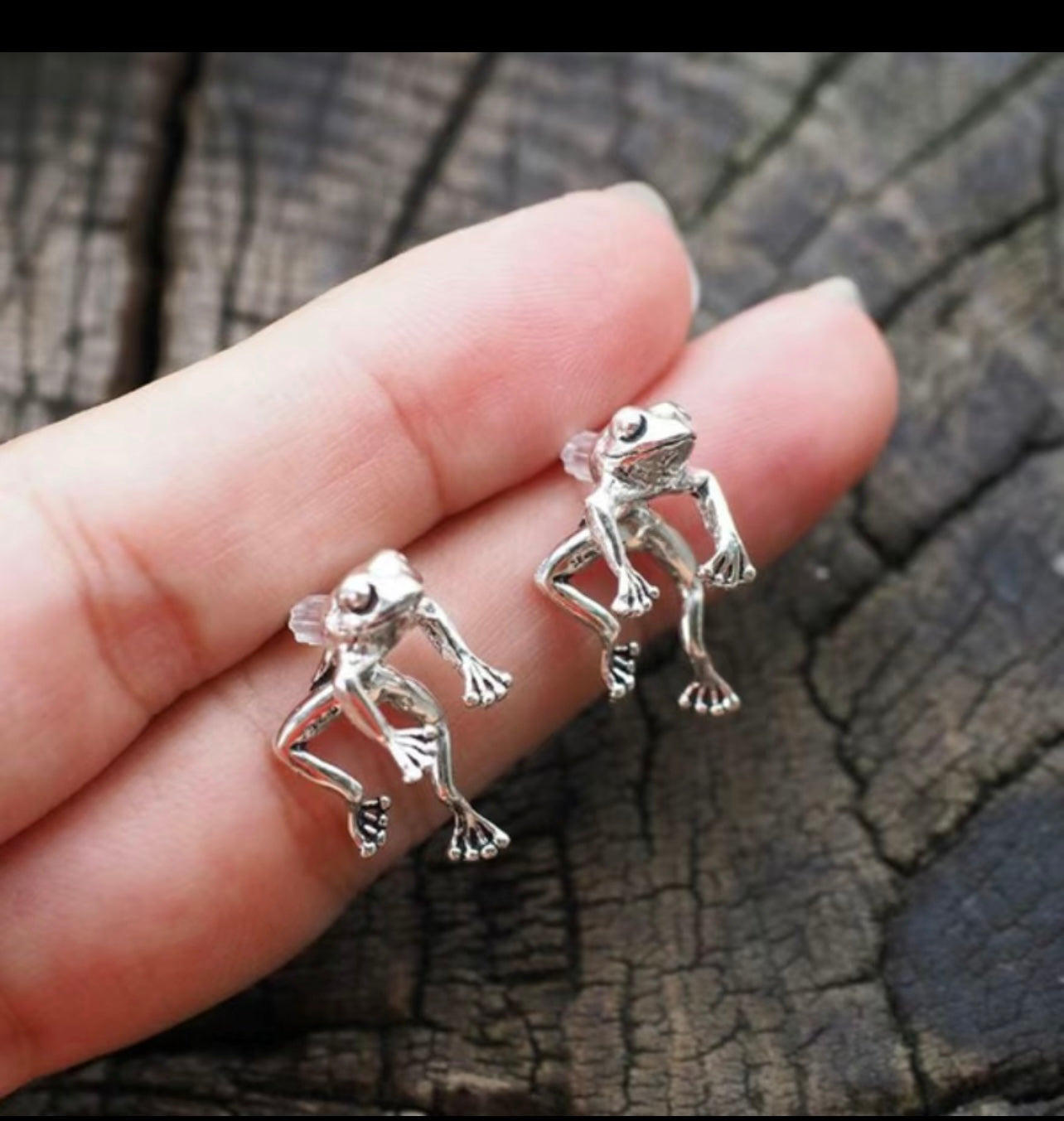 Frog earrings