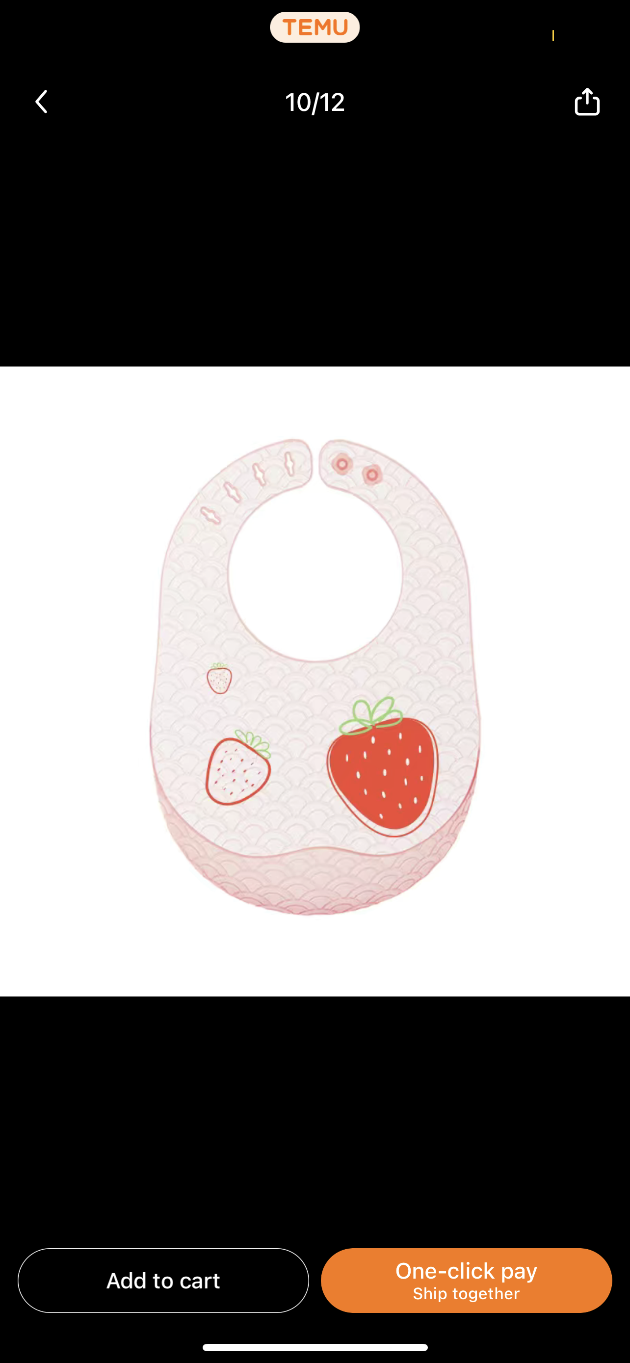 Strawberry bib