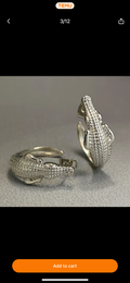 Alligator earrings