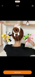 Animal hair scrunchie